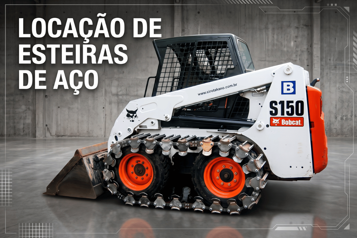 Locação de Esteiras de Aço para Bobcat | Mais Tração na Obra