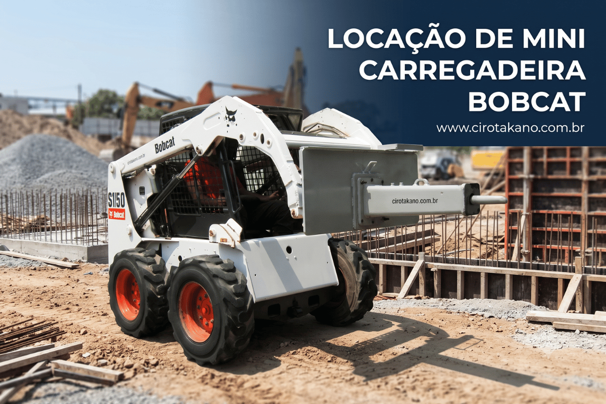Locação de Mini Carregadeira Bobcat | Agilidade para sua Obra