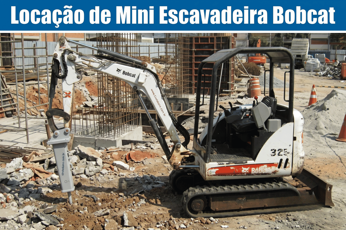 Locação de Mini Escavadeira Bobcat