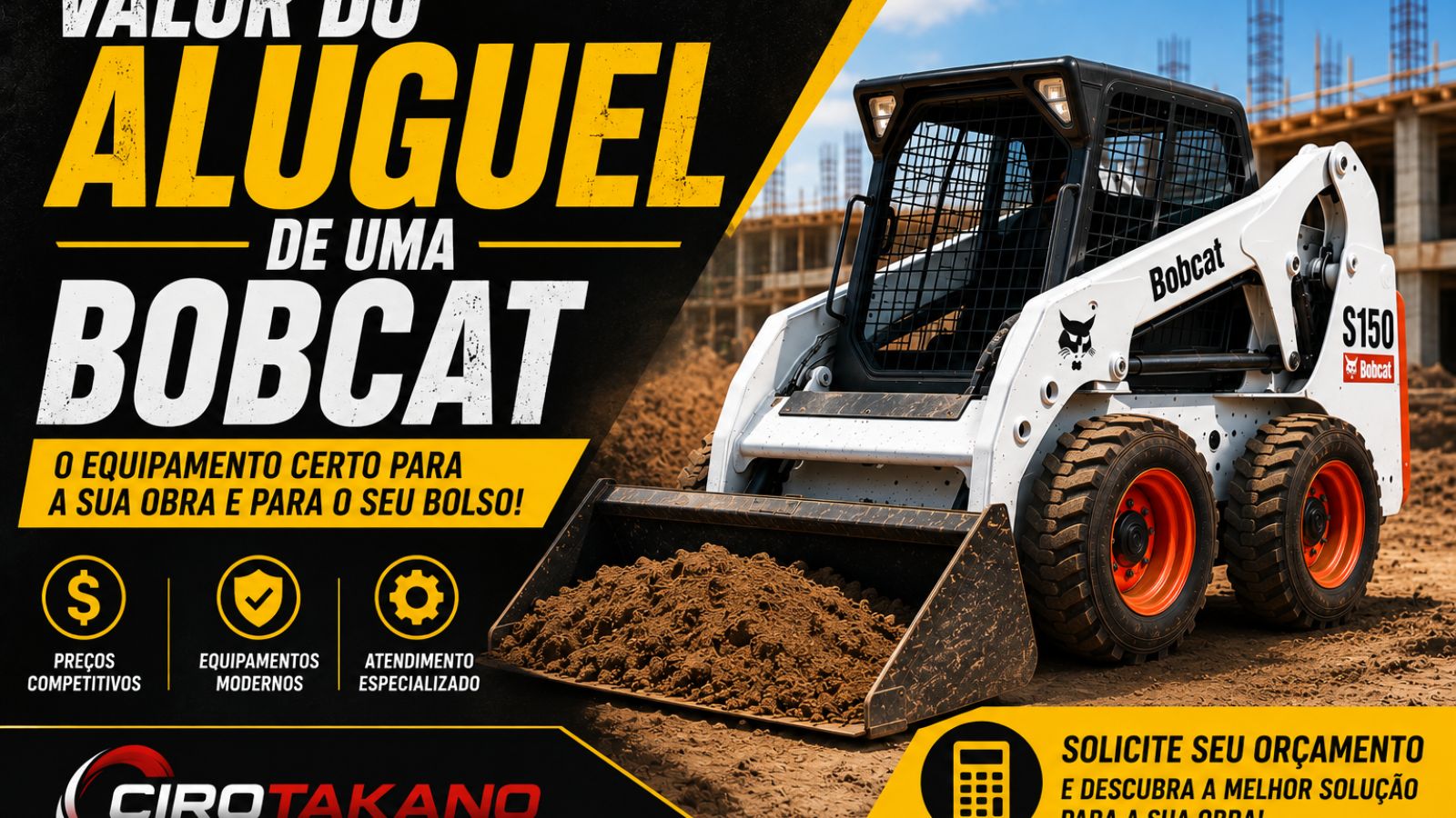 Aluguel de Bobcat Perto de Mim