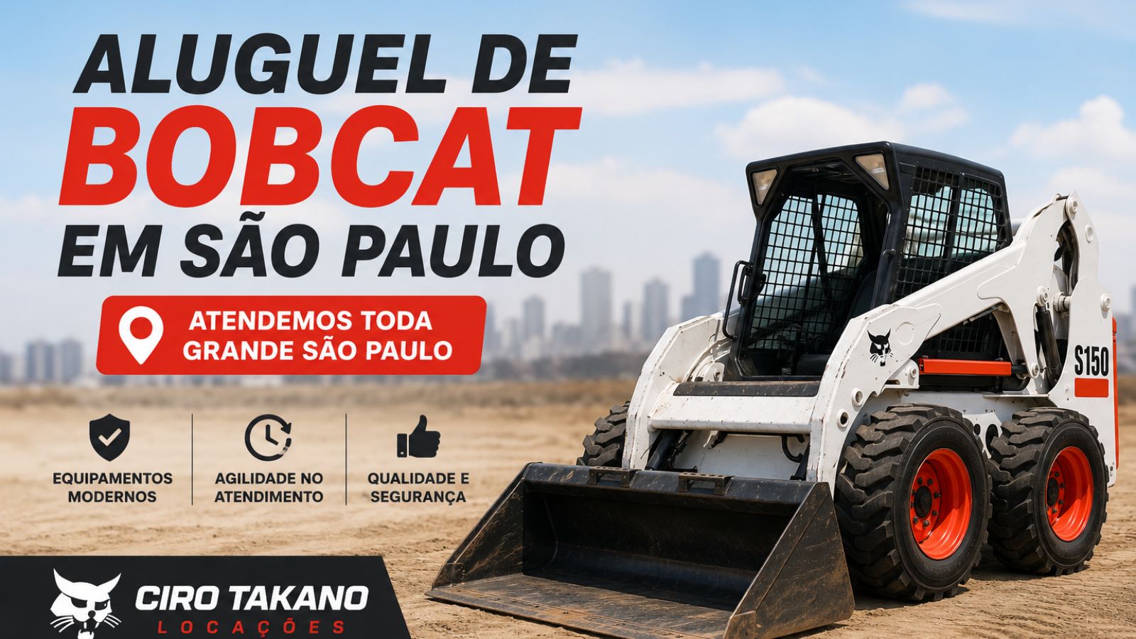 Aluguel de Bobcat em São Paulo | Equipamentos para Obras