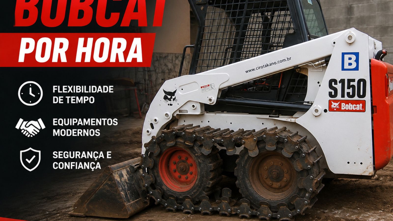 Aluguel de Bobcat por Hora | Entenda Como Funciona a Locação