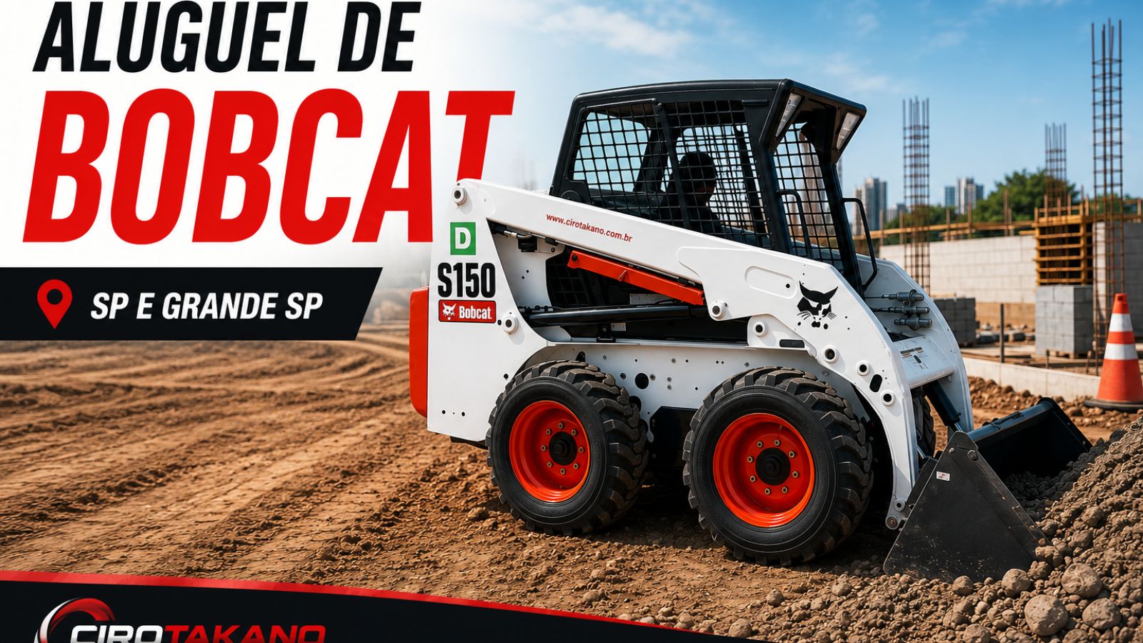 Aluguel de Máquina Bobcat | Locação para Obras em São Paulo